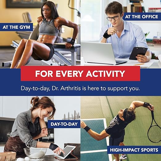 Doctor Developed Wrist Brace, Wrist Wraps for Carpal Tunnel Arthritis, Tendonitis, Hand Support, Ideal for Fitness, Weightlifting - Handbook Included (Wrist Brace 1 Pack)