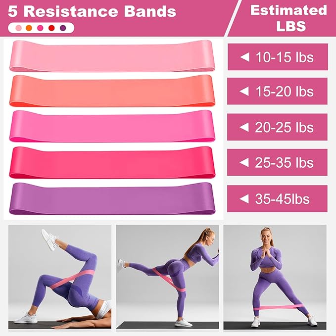 Home Pilates Essentials Kit for Women, Pilates Equipment Ring and Ball Set, Magic Circle with Booty Bands, Figure 8 Resistance Band, Hip Thrust Belt & Accessories, Toning Fitness Starter Set