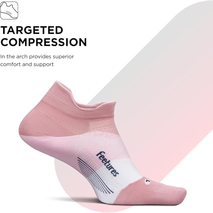 Feetures Elite Ultra Light Cushion Ankle Socks - Sport Sock with Targeted Compression
