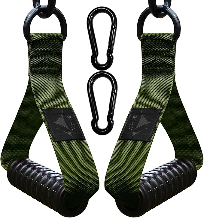 1000lbs Heavy Duty Fitness Handles - Non-Slip Rubber Exercise Grips for Cable Machines, Resistance Bands, Pulley Systems - Universal Attachment for Home & Commercial Gym Workout Equipments