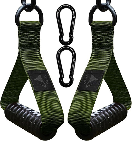 1000lbs Heavy Duty Fitness Handles - Non-Slip Rubber Exercise Grips for Cable Machines, Resistance Bands, Pulley Systems - Universal Attachment for Home & Commercial Gym Workout Equipments