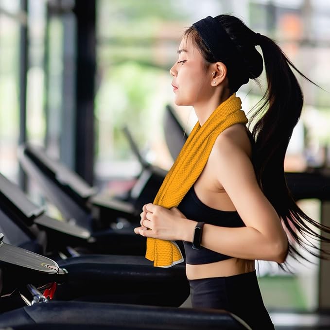 Custom 1-200 Pack Cooling Towel 40"x12", Design Your Team Logo Photo Ice Towel Personalized Soft Breathable Sport Towel Customized Workout Sweat Towel for Yoga Gym Activities (Orange)