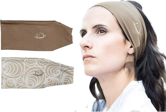 Equestrian Headbands Designed to Wick Moisture and Protect Hair Under Helmets, for Horseback Riding, Biking, and Securing Ear Buds