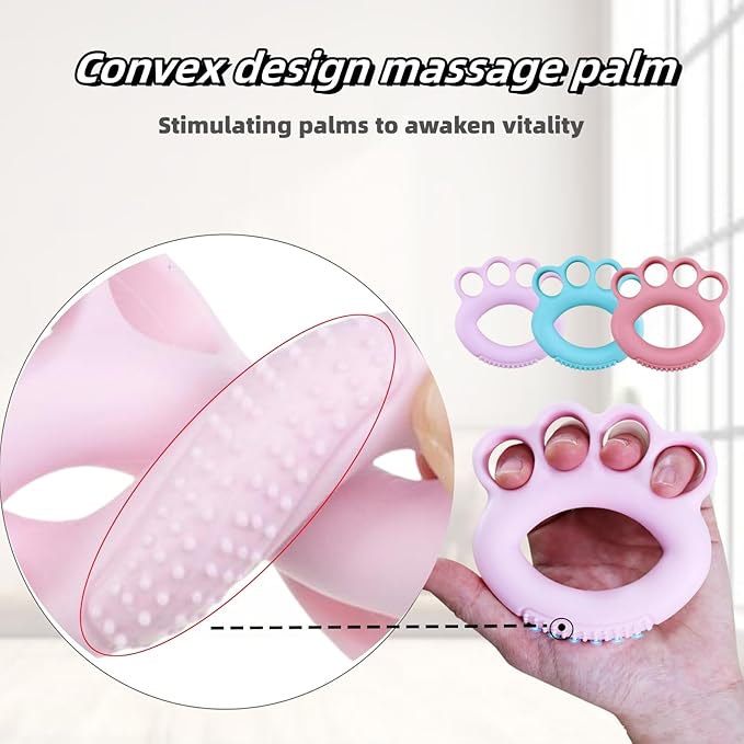DEEYOTA Finger Exerciser & Hand Strengthener Rehab,Hand Exercisers for Therapy,Hand Exerciser,Grip Exerciser Hand Strengthener（4 Pcs）