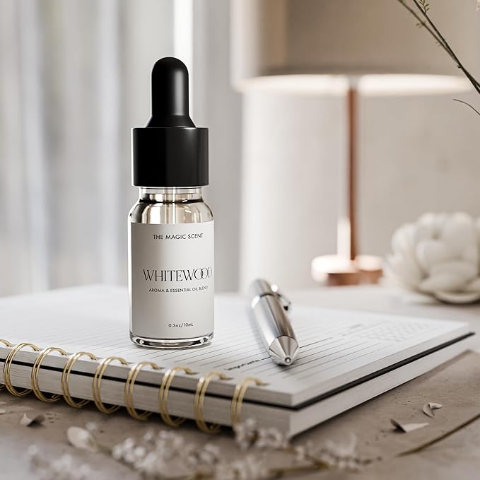 Whitewood Diffuser Oil - Hotel & Home Luxury Scents Inspired by 1 Hotel Miami, Compare to My Way Diffuser Oil Scents for Home, Designed for Use in All Diffusers - 0.3 fl oz, 10 mL