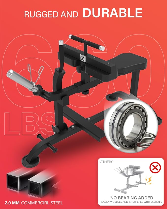 HVO Seated Calf Raise Machine: Calf Machine Home Gym Calf Workout Machine Leg Training and Exercise