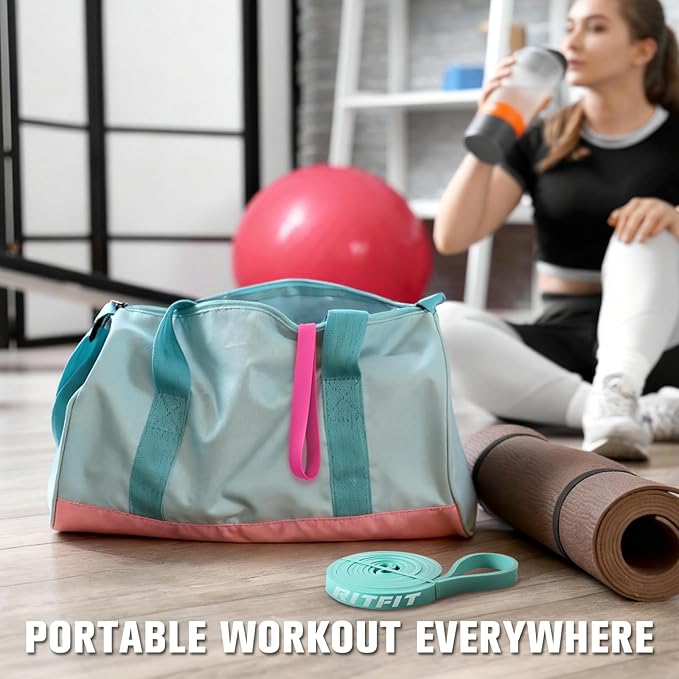 RitFit Pull Up Assist Band - Premium Resistance Band for Pull Up Assistance, Resistance Training, Body Stretching, Powerlifting, Mobility Training