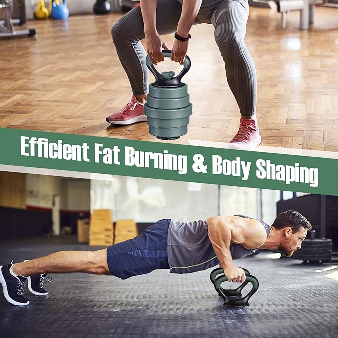 Goplus Adjustable Dumbbell Set, 92/47 LBS Free Weight Set, 4 in 1 Weights w/Connector Used as Barbell, Dumbbells, Kettlebells, Push up Stand, Fitness Workout Equipment for Men Women Home Gym