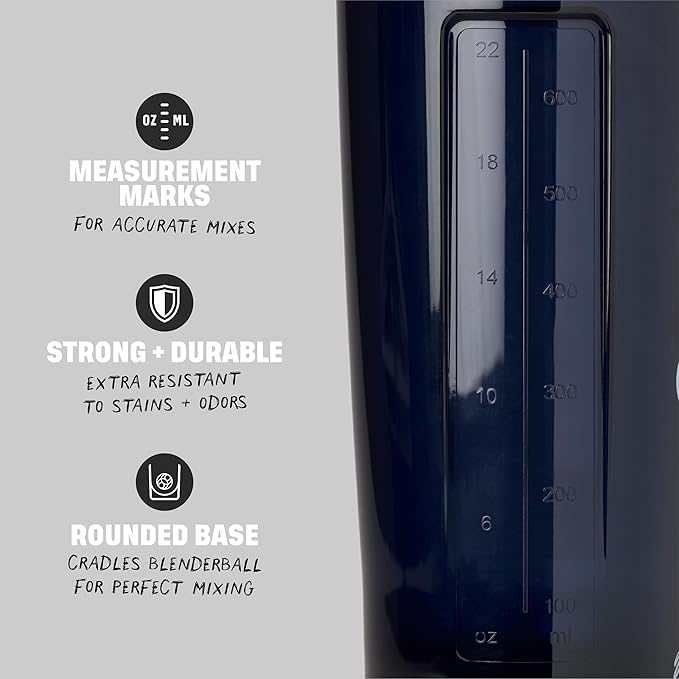 BlenderBottle Shaker Bottle Pro Series Perfect for Protein Shakes and Pre Workout, 28-Ounce, Red/Blue (Boston Red Sox)