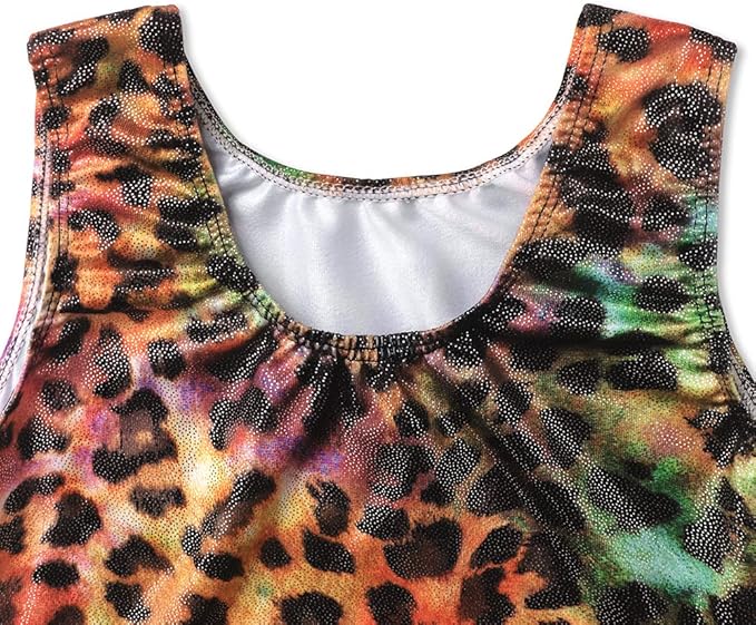 EQSJIU Leotards for Girls Gymnastics Sleeveless Sparkly Toddler Tumbling Outfits Dance Clothes Biketards for Kids 1-10 Years
