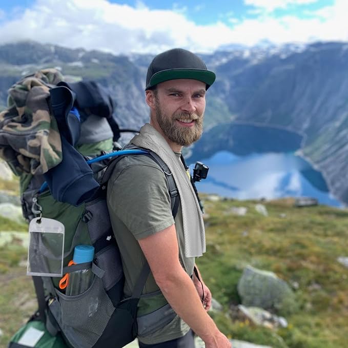 Custom 1-200 Pack Cooling Towel 40"x12", Design Your Team Logo Photo Ice Towel Personalized Soft Breathable Sport Towel Customized Workout Sweat Towel for Yoga Gym Activities (Grey)