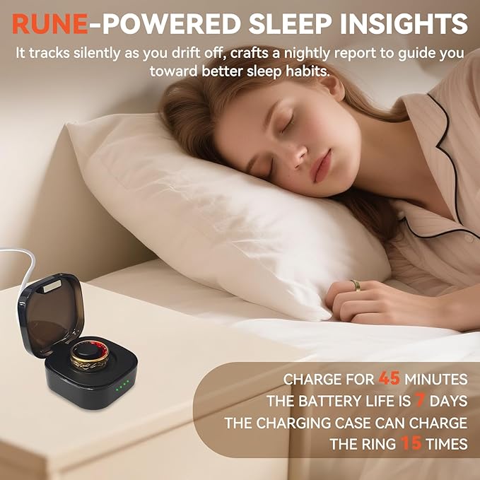 Ultra Smart Ring for Women Men,Health Fitness Tracker with Sleep/Blood Pressure/Oxygen Monitoring, Heart Rate & Activity Tracking,IP68 Waterproof, 5+Day Battery,No Subscription Fee 1-Gold 9 FRAY