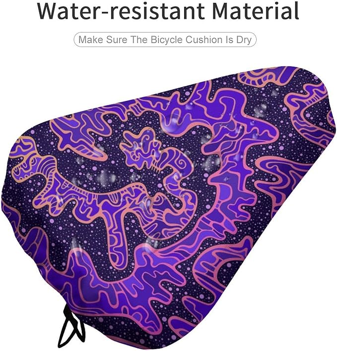 Waterproof Bike Seat Cover with Drawstring Waterproof Bike Seat Rain Cover Seat Protective Water Resistant Bicycle Saddle Rain Dust Cover