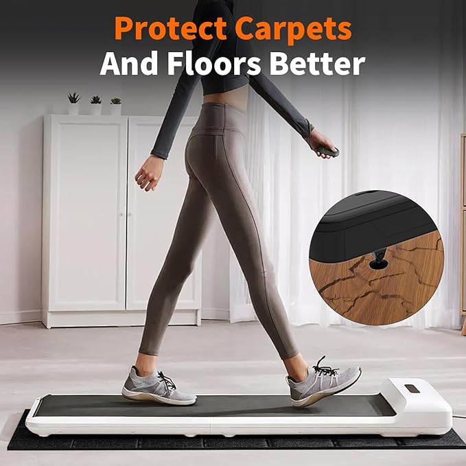 Non-Slip Walking Pad Treadmill Mat for Carpet Floors,55x24 Hardwood Floor Protection, Mats for Under Walking pad/Treadmill/Bike/Exercise Equipment on Carpets, Noise Shock Absorption, Stationary