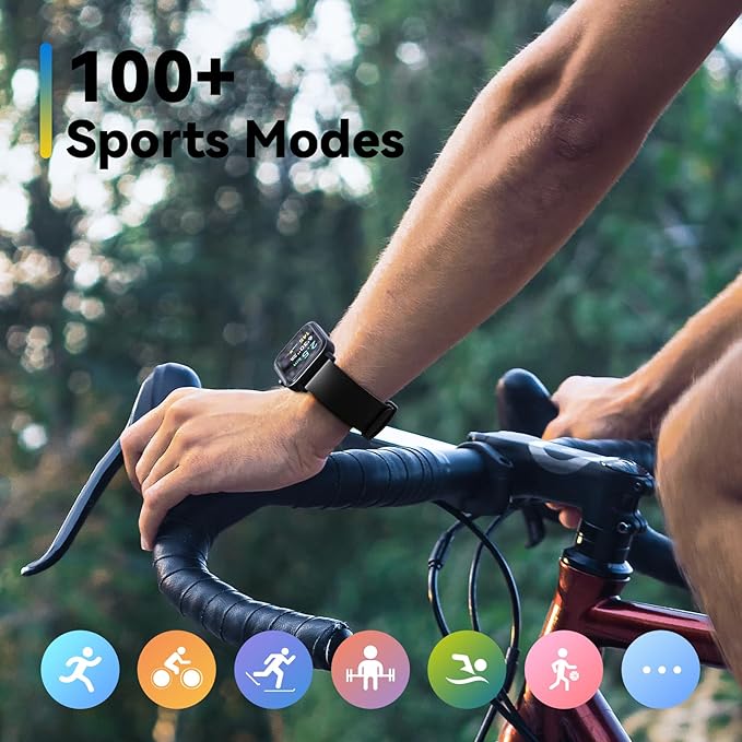 ENOMIR [2025 New] Smart Watch for Men - Alexa Built-in Fitness Tracker with Call Function&1.8" HD Touchscreen, IP68 Waterproof Heart Rate/Sleep/SpO2 Monitor, 100+ Sport Modes, iOS Android Compatible