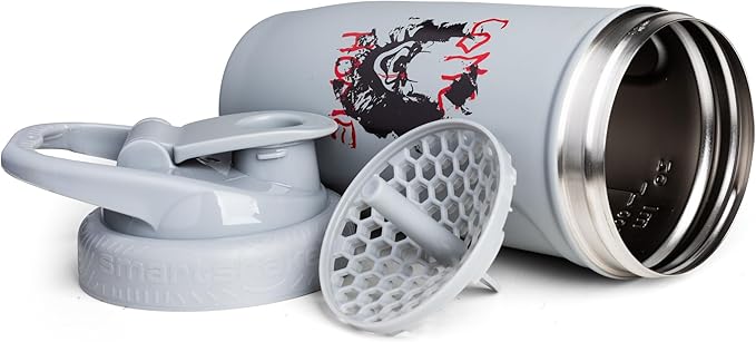 Smartshake Reforce Stainless Steel Protein Shaker Bottle 900 ml | 30 oz - Leakproof Screw-on Lid - BPA Free – Unisex - Non Insulated (Pennywise)