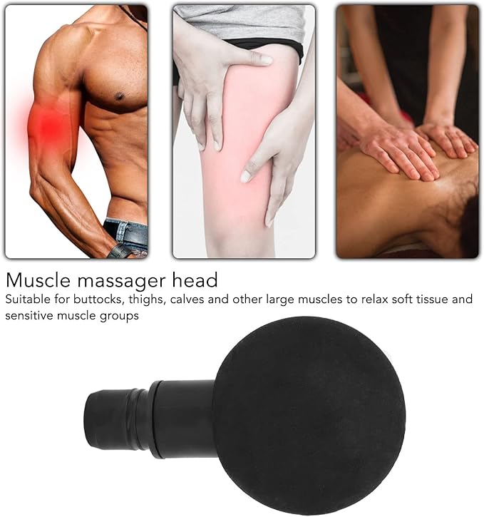 19mm Diameter Muscle Massage Head - Deep Tissue Percussion Massager for Large Muscles - 2.4in Big Ball Head