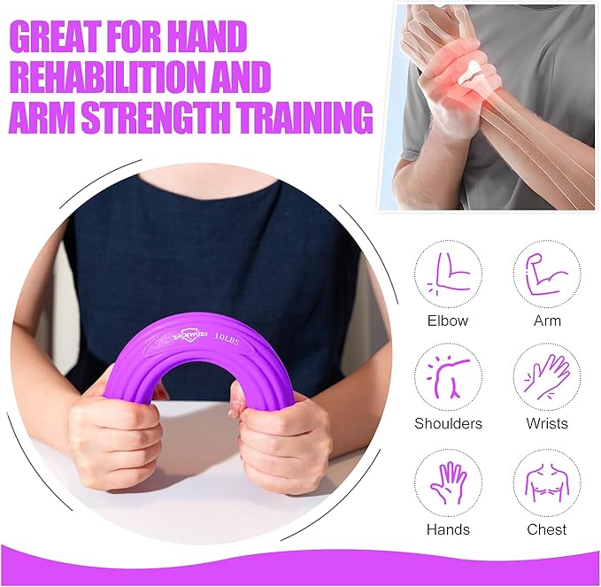 Flex Therapy Bar,Twist Bar for Physical Therapy & Resistance Bar for Golfers Elbow,Tendinitis,Wrist,Forearms Pain, Improve Grip Strength and Relieve Pain