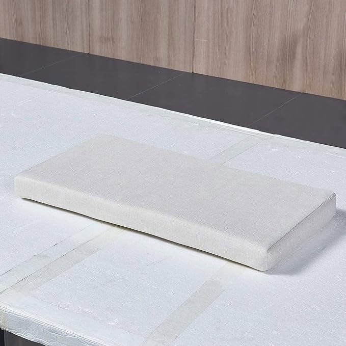 Bench Seat Cushions Memory Foam Chair Pads Non-Slip Rubber Back Indoor Swing/Settee Cushion 44 x14Inch, Beige