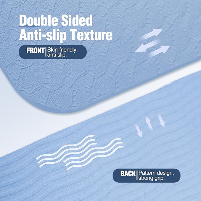 REDCAMP Foldable 72"x24"x0.24" Yoga Mat, TPE Non Slip Yoga Mats with Storage Bag