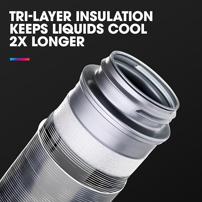 HydraPak | Polar Bottle - Polar Sport Insulated Water Bottle - BPA-Free, Sport & Bike Squeeze Bottle with Handle (Contender Black, 600ml / 20oz)