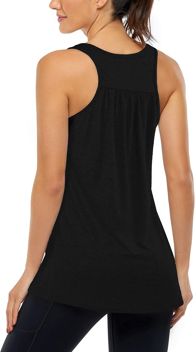 Cestyle Womens Tank Tops with Built in Bras Racerback Yoga Workout Sports Activewear