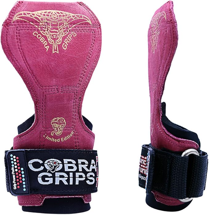 Cobra Grips PRO Weight Lifting Gloves Heavy Duty Straps Alternative Power Lifting Hooks for Deadlifts Adjustable Neoprene Padded Wrist Support Bodybuilding