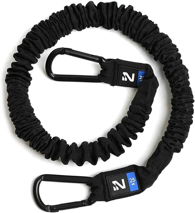 Iron Neck Resistance Band, Durable Exercise Band with Steel Carabiners for Neck Training, Strength Workouts, Stretching, and Rehab