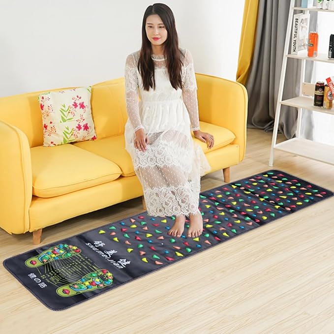 Healifty Cobblestone Trail Foot Massage Mat for Home Use Non-Slip Acupressure Pad for Relaxation and Pressure Relief