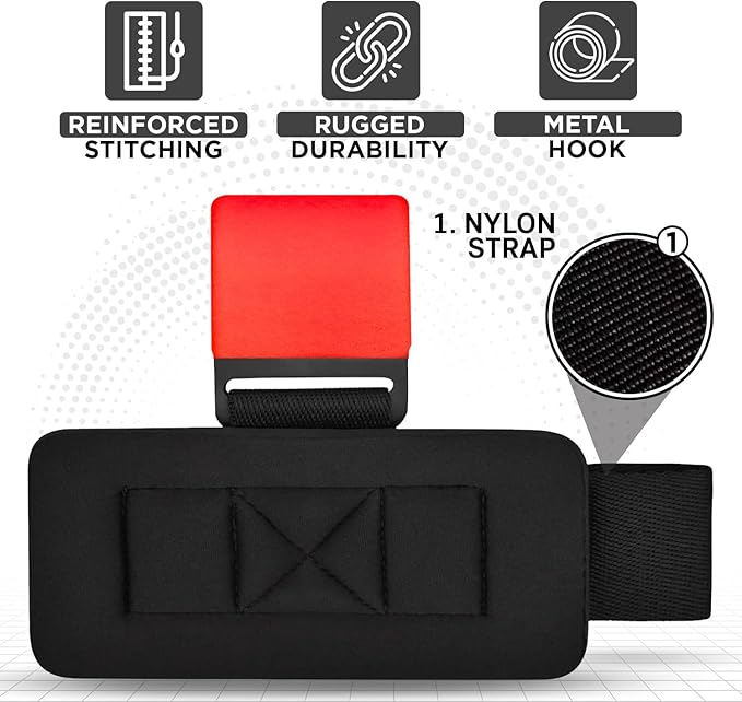 WYOX Weight Lifting Hooks for Men & Women (Pair) – Heavy Duty Wrist Support Straps with Hooks for Deadlifts, Pull Ups, Shrugs – Gym Lifting Straps with Grip Assist for Weightlifting & Strength Training