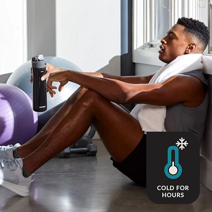 Contigo Ashland Water Bottle, 24oz, AUTOSPOUT Lid | Licorice | Pack of 4