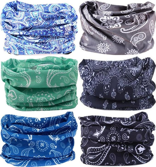 Headband Neck Gaiter Head Wrap Headwear Face Mask Magic Scarf Bandana for Men and Women
