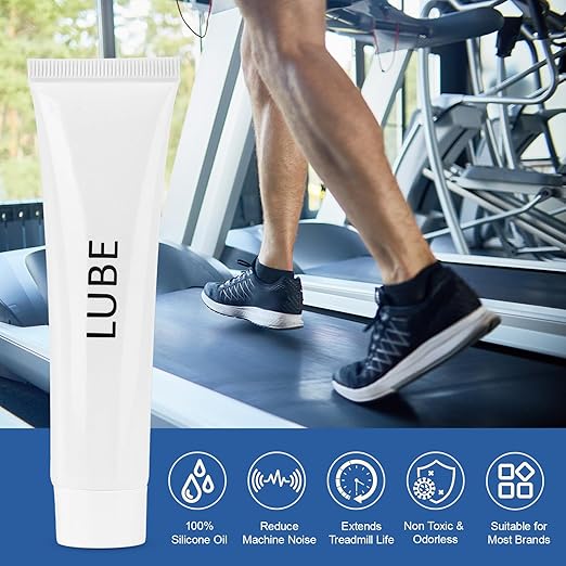 Fitness Treadmill Tube of Tread Belt Deck Lube for Spirit Sole Fitness Treadmill, Silicone Lubricant Oil Maintenance Lubricant p/n N020001, with Cleaning Cloth and Brush (2 Pack)