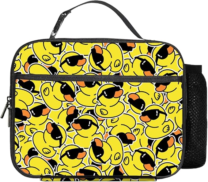 Duck Lunch Bag Reusable Insulated Lunch Box Keep Food Cooler Thermal Lunch Tote for Women Men