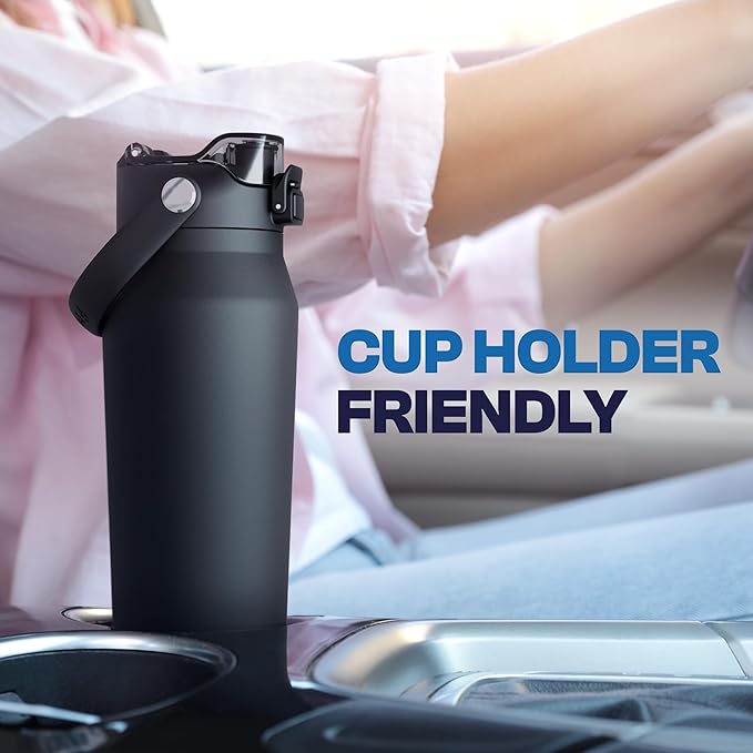 Frost Buddy 16oz Insulated Water Bottle with Straw & Chug Lid | Leak-Proof Stainless Steel | 24-Hours Cold | Sweat-Proof, Cup Holder Friendly | Ideal for Gym, Travel, Sports & Everyday Hydration