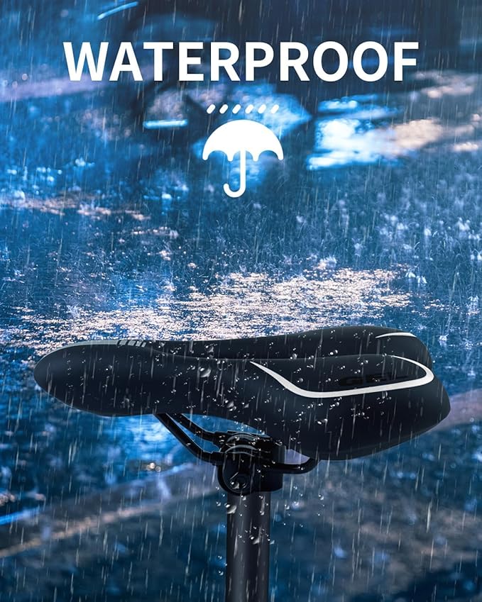 MSDADA Gel Bike Seat Bicycle Saddle for Men & Women, Waterproof Bicycle Seat Comfortable Soft Cushion