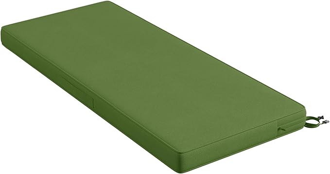 Codi Outdoor Bench Cushion 36 inch, Double Waterproof Patio Furniture Cushions Replacement for Swing, Porch, Couch, 36x18x3'', Green