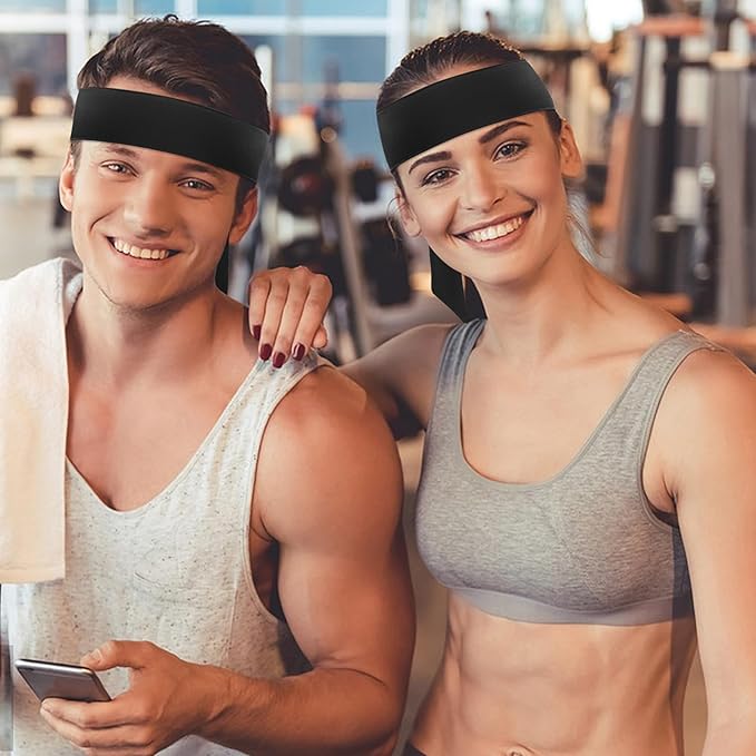 ONUPGO 18Pcs Head Ties for Men Women, Adjustable Headbands Sports Sweatband Ninja Ties Head Band, Sweat Wicking Workout Headband for Sports, Running, Tennis, Yoga, Soccer, Karate