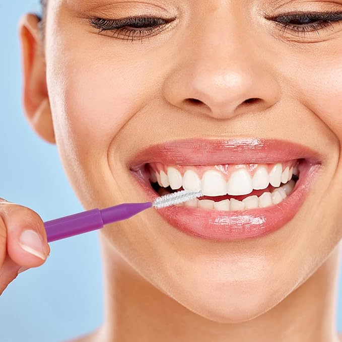 100PCS Braces Brushes Interdental Brushes Braces Flossers Braces Brush for Cleaner Toothpick Dental Flossing Head Oral Flosser Dental Picks for Teeth Cleaning(10 Colors)