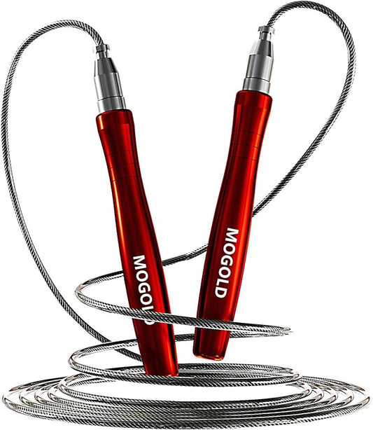 Speed Ropes Jump Rope For Men/Women- Premium Quality Tangle-Free - Self-Locking Screw-Free Design - Speed Ropes for Boxing/Crosffit/Double-Unders - Skipping Rope for Workout & Home Exercises