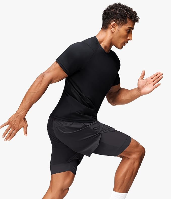 Junlan Sauna Shirt for Men -Waist Trainer Vest Gym Top for Running & Training