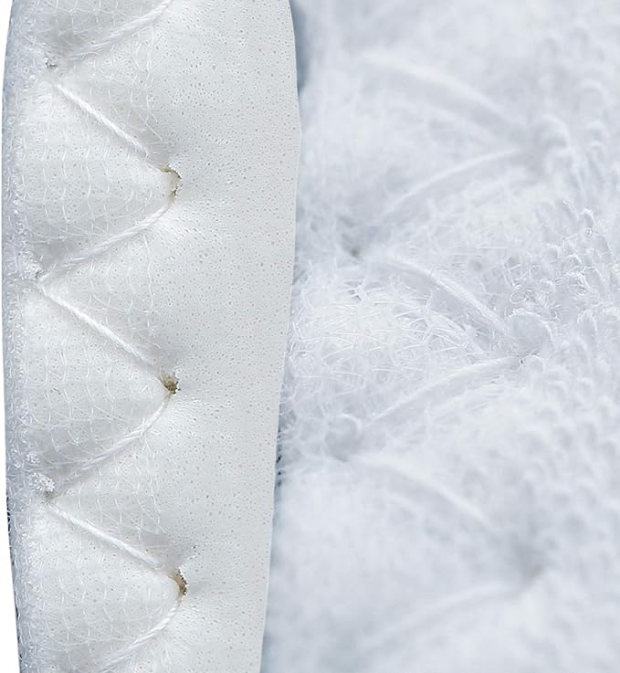 Happystep Cotton Terry Cloth Insoles, Barefoot Shoe Inserts, Sweat Absorption, Odor Control, Moisture-Wicking, Washable and Reusable, Zero Drop Shoe Insoles, 1 Pair Black and 1 Pair White (Men 10)