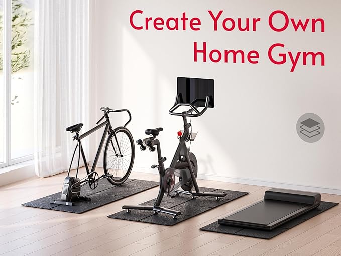 Mat Compatible with Walking Pad (Mat Only),Under Desk Treadmill Mat, Protector for Small Mini Treadmill, for Hardwood Floors, Waterproof & Anti-Slip, 6mm Thick