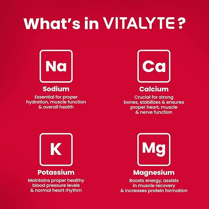 Vitalyte Electrolytes Packets Isotonic Sports Drink | Electrolytes Powder Packets Sports Nutrition Electrolyte Replacement Drinks Dehydration Relief Packets