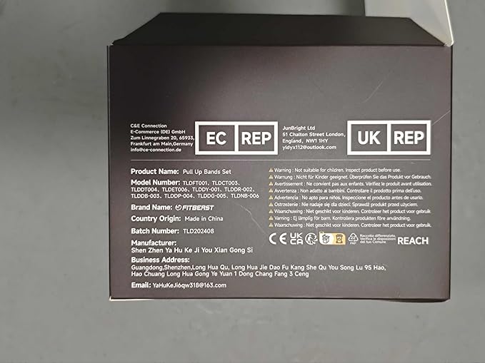 FitBeast Resistance Bands Set, 6 Different Levels, Pull Up Assist Bands for Strength Training, Crossfit, Powerlifting, Muscle Toning, Yoga, Mobility Exercises, Rehabilitation, Full-Body Workout