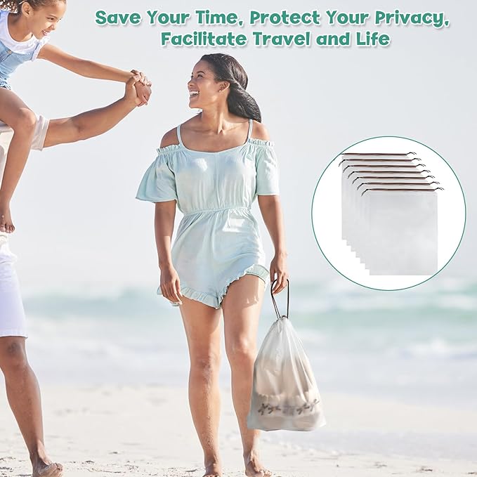 12 Pcs Shoe Bags for Travel, PLULON Clear Drawstring Travel Shoe Bags for Packing Waterproof Dustproof Shoes Organizer Pouch Travel Accessories Shoe Storage Bag for Women Men Portable Travel Essential