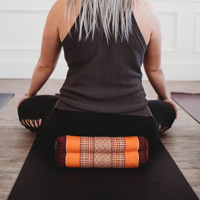 Yoga & Meditation Cushion - Organic Water-Resistant Kapok Filling, Meditation Cushion, Soft Yoga Prop