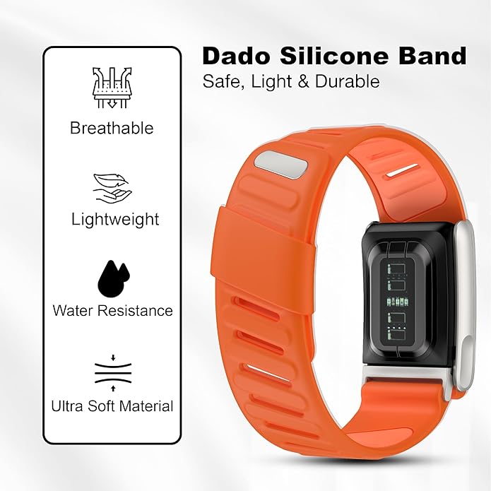 Silicone Sport Replacement Band Compatible with WHOOP 5.0, One, Peak, and Life Fitness Tracker – Breathable, Durable & Comfortable | Not for Whoop Gen 4