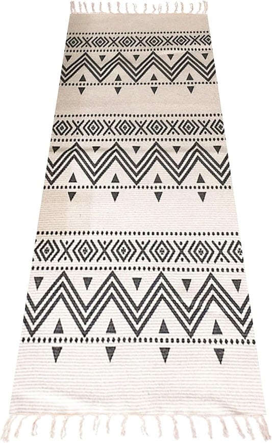 Cifupy Handmade Organic Yoga Mat made with Organic Cotton Yoga Mat - Non Slip Hand-Woven Foldable Yoga Rug Provides Excellent Comfort, Traction & Support for Indoor & Outdoor Use - 24 x 72 Inches