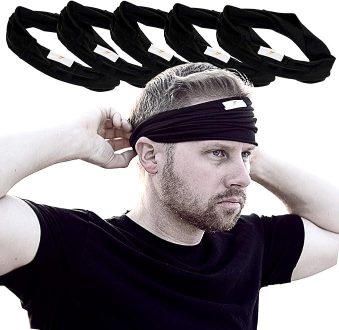 Organic Fitness Fabrixx - Premium Gym Headband Made with Organic Cotton, Sweatband Headband with a Stylish Twist for Men and Women